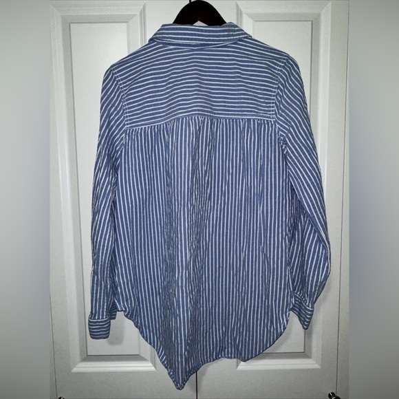 Caffe Marrahesh Lightweight Half Button Down Collared Blouse M - Picture 6 of 6